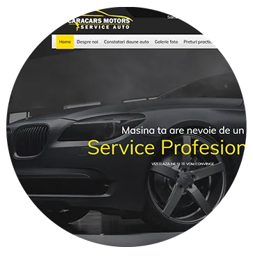 Caracars Motors – soluții webdesign și IT RevCore Analitic